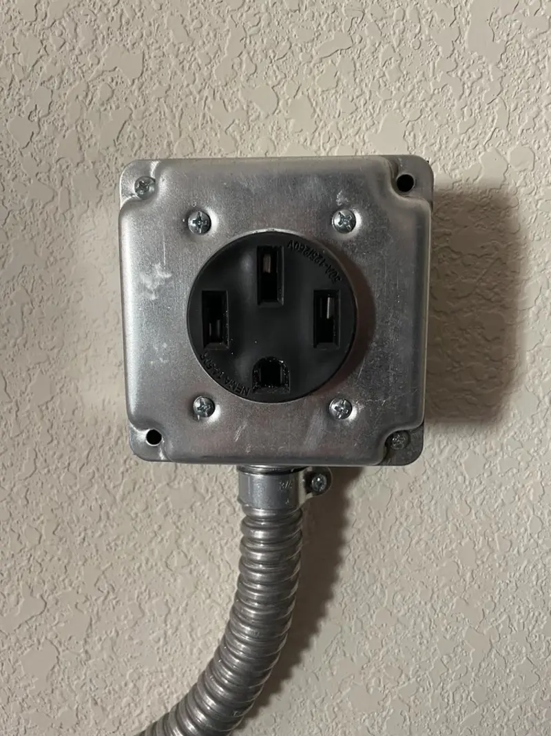 NEMA 14-50 outlet installed for Smart Home Electrical in Humboldt